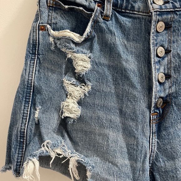 Abercrombie & Fitch High Rise Denim Shorts - Picture 5 of 7